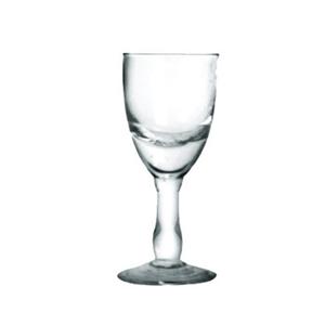 Glass white alcohol/liquor stemware, 33mm dia.x 79mm h