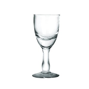 Glass white alcohol/liquor stemware, 33mm dia.x 79mm h