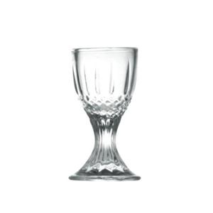 Engraved shot wine glass goblet, 30mm dia.x 72mm h
