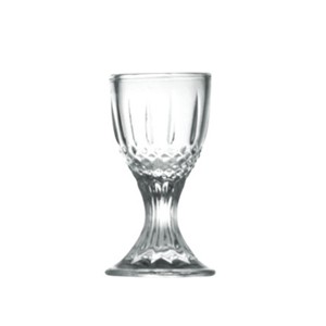 Engraved shot wine glass goblet, 30mm dia.x 72mm h