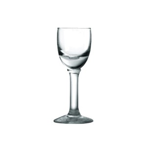 Glass chinese baijiu stemware, 25mm dia.x 80mm h