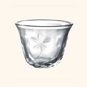 Japanese-style glass sake cups, 21mm dia.x 48mm h Japanese-style glass sake cups, 21mm dia.x 48mm h