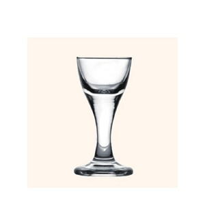 Glass chinese liquor goblet, 35mm dia.x 70mm h