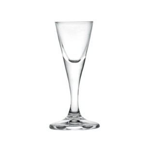 Glass white alcohol/liquor goblet,