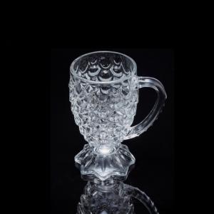 Engraved glass tumbler, 72mm dia.x 129mm h