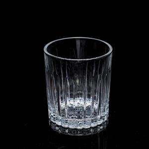 Engraved glass tumbler, 85mm dia.x 93mm h