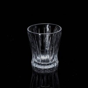 Engraved glass tumbler, 83mm dia.x 90mm h