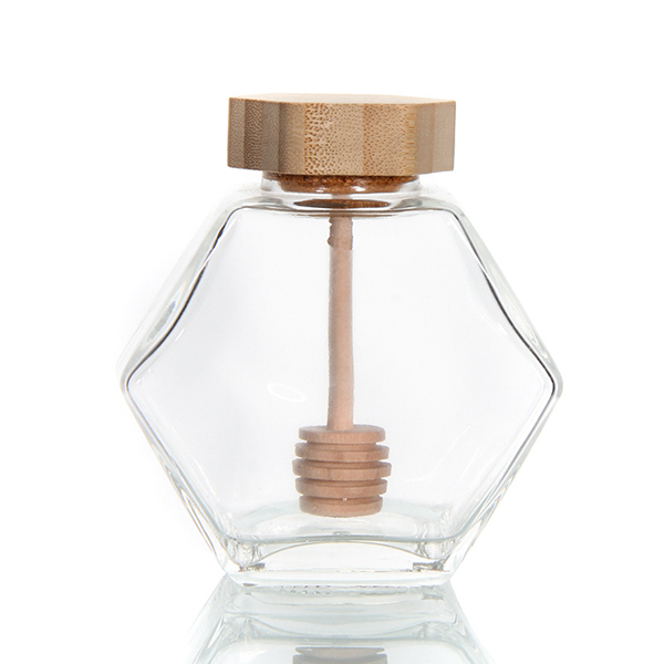 180ml Hexagonal Glass Jar