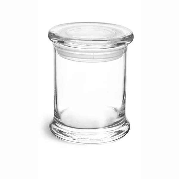 Apothecary Jar Glass Candle Holder