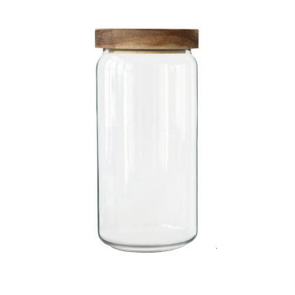 1000ml Bamboo Lid Glass Jar