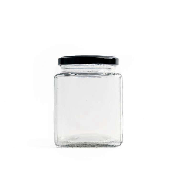 380ml Square Glass Jar
