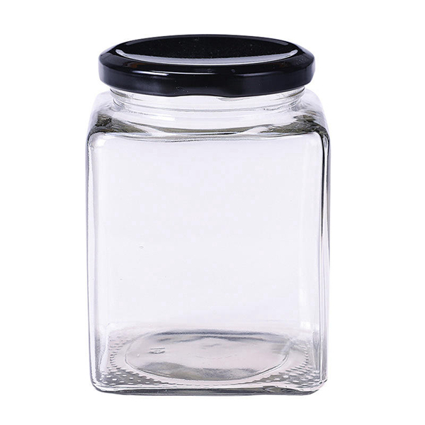 730ml Square Glass Jar