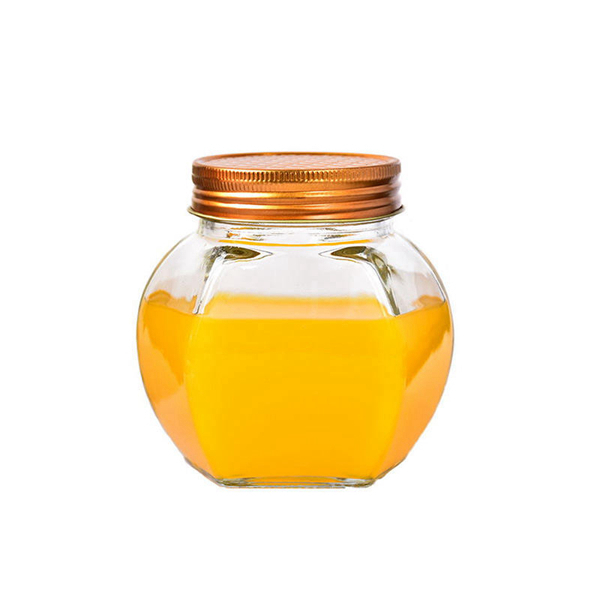 180ml Hexagonal Glass Jar