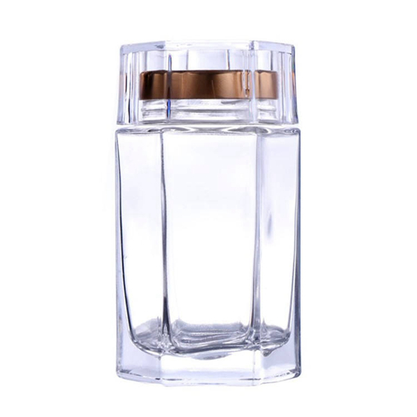 Hexagonal Glass Jar