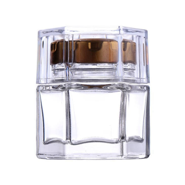 Hexagonal Glass Jar