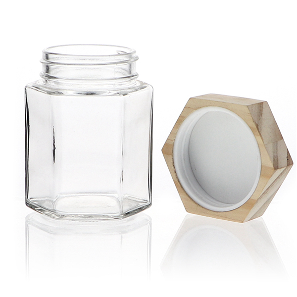 67ml Hexagonal Glass Jar