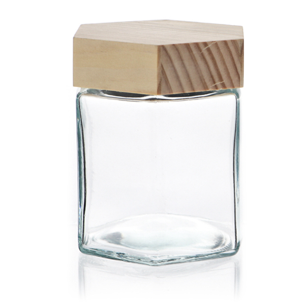 87ml Hexagonal Glass Jar