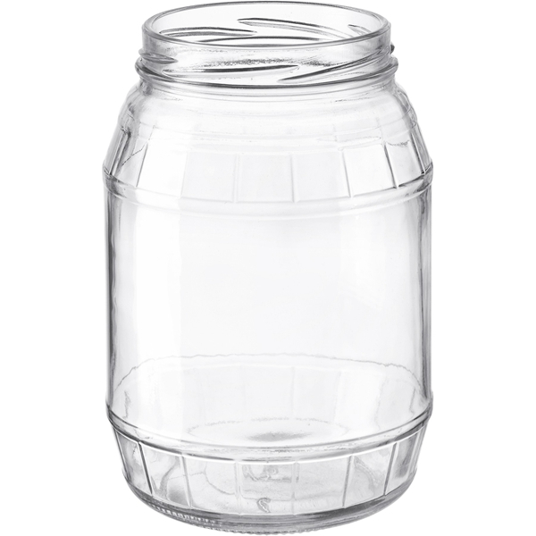 900ml Clear Glass Jar