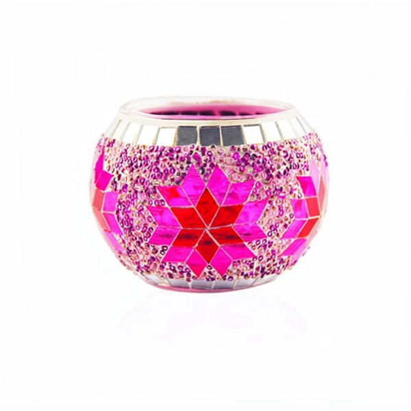 Mosaic Votive Glass Candle Holder