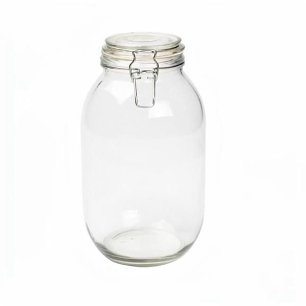 3000ml Clip Top Glass Jar