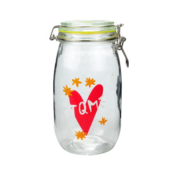 1500ml Clip Top Glass Jar
