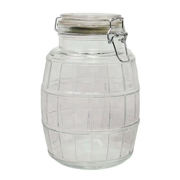 3000ml Clip Top Glass Jar