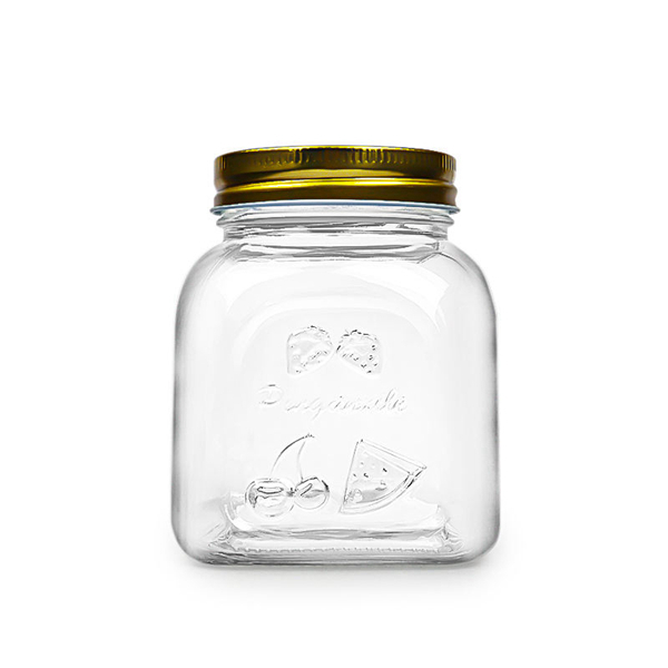 Metal Lid Glass Jar