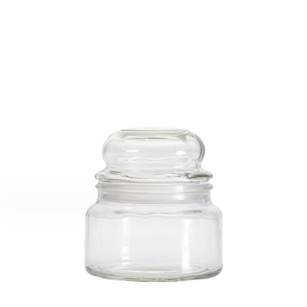 Apothecary Jar Glass Candle Holder