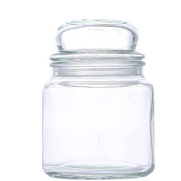 Apothecary Jar Glass Candle Holder