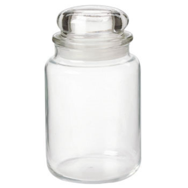 Apothecary Jar Glass Candle Holder