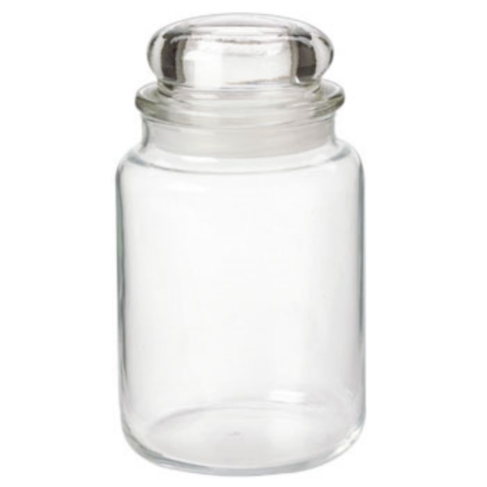 Tall Apothecary Jar Glass Candle Holder