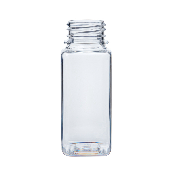 120ml French Square Spice Jar Glass Bottle