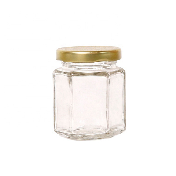 380ml Hexagonal Glass Jar