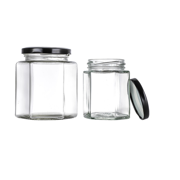 500ml Hexagonal Glass Jar