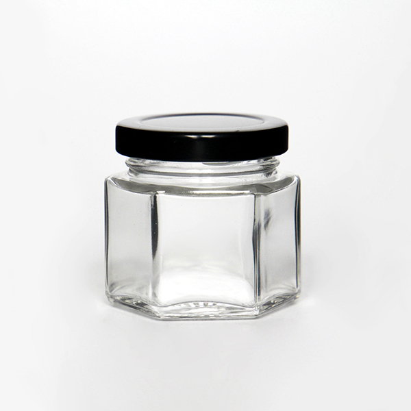 85ml Hexagonal Glass Jar