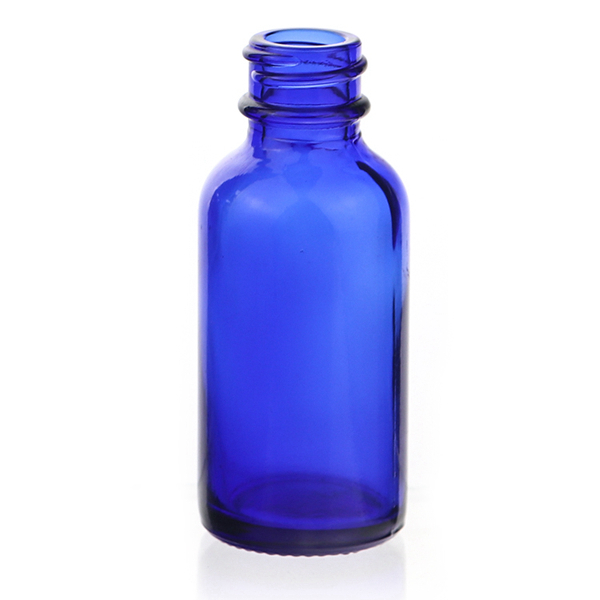 30ml Blue Boston Round Glass Bottle
