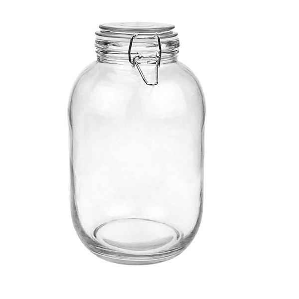 3200ml Clip Top Glass Jar