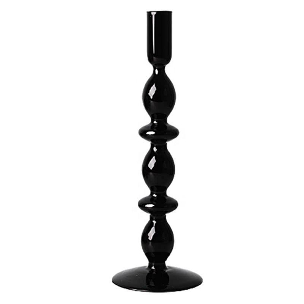 Tall Candlestick Glass Candle Holder