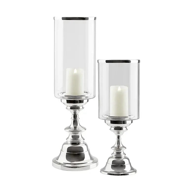 Tall Candlestick Glass Candle Holder