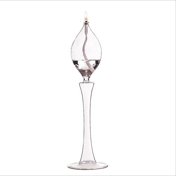 Tall Candlestick Glass Candle Holder