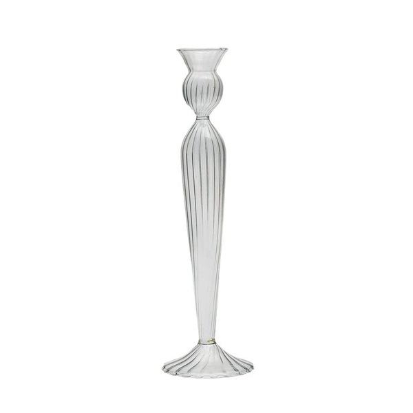 Tall Candlestick Glass Candle Holder