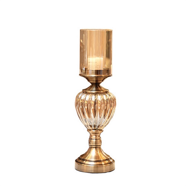 Tall Candlestick Glass Candle Holder