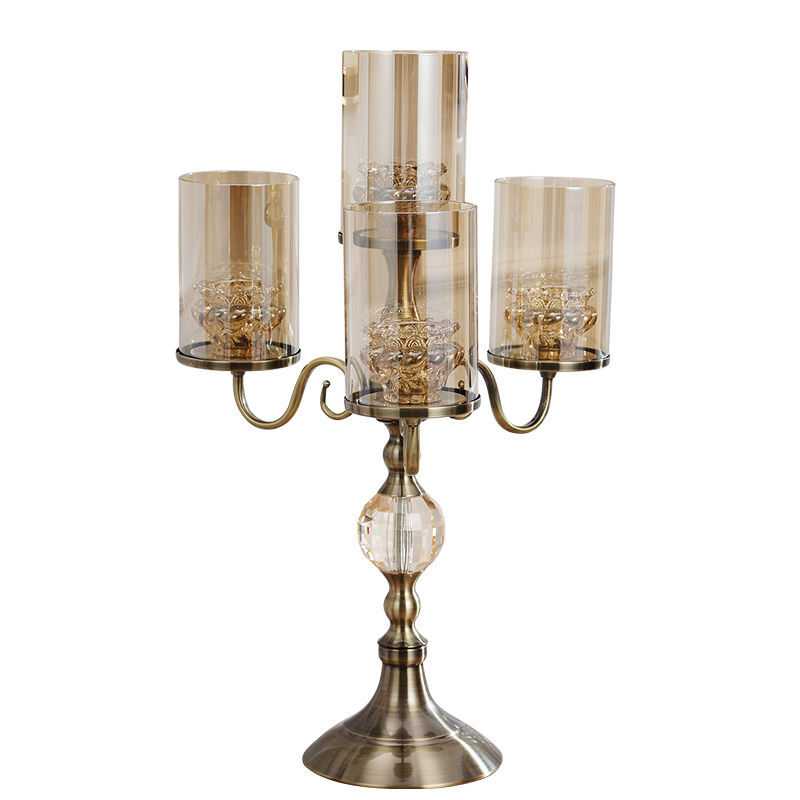 Tall Candlestick Glass Candle Holder