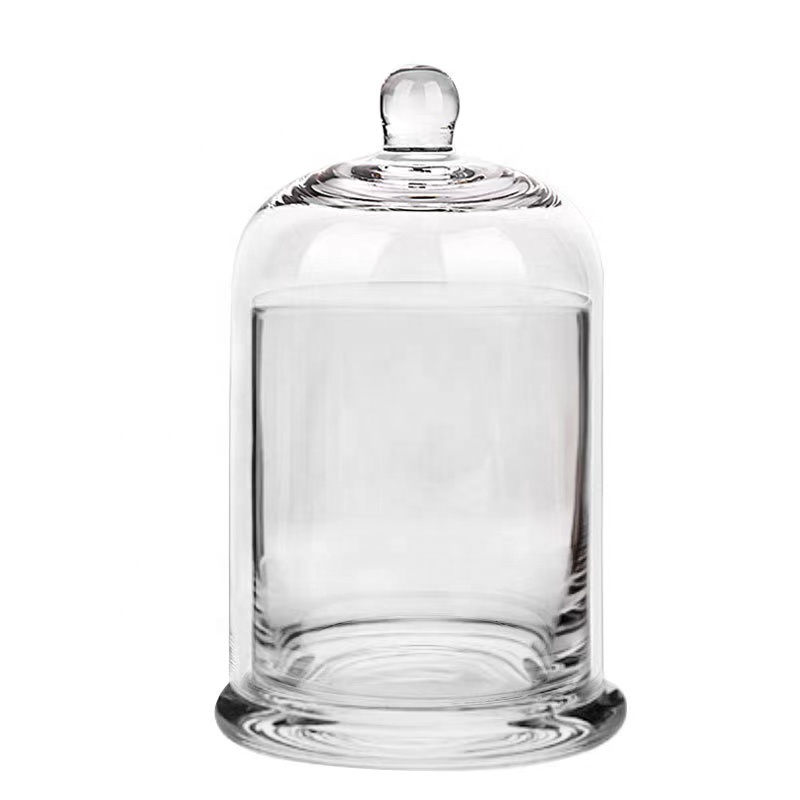 Tall Apothecary Jar Glass Candle Holder
