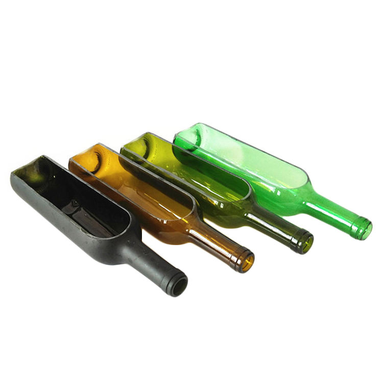 Glass cutting bottle candle holder